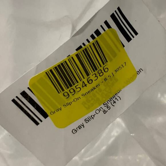 Gray Slip On Sneaker Women Shoes Size 8.5 - Picture 8 of 9